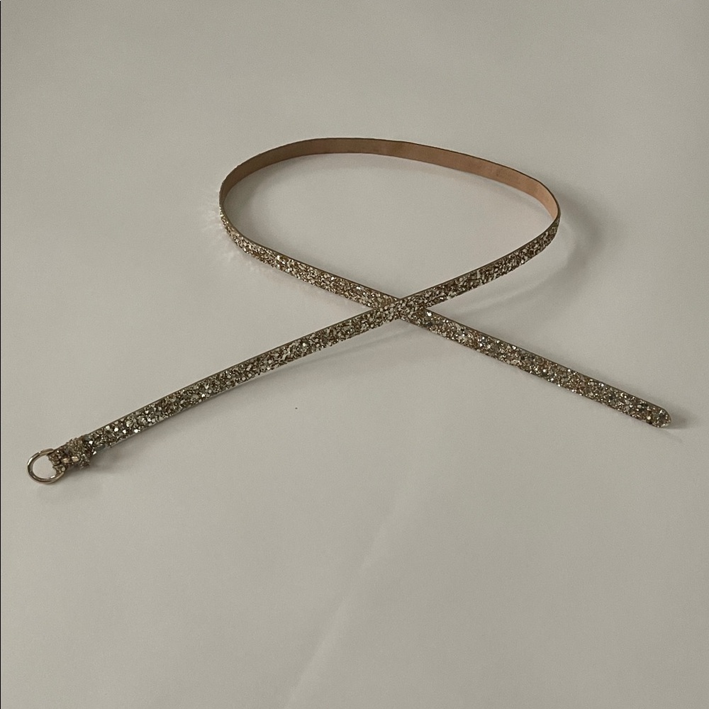J. Crew Gold Sparkle Belt